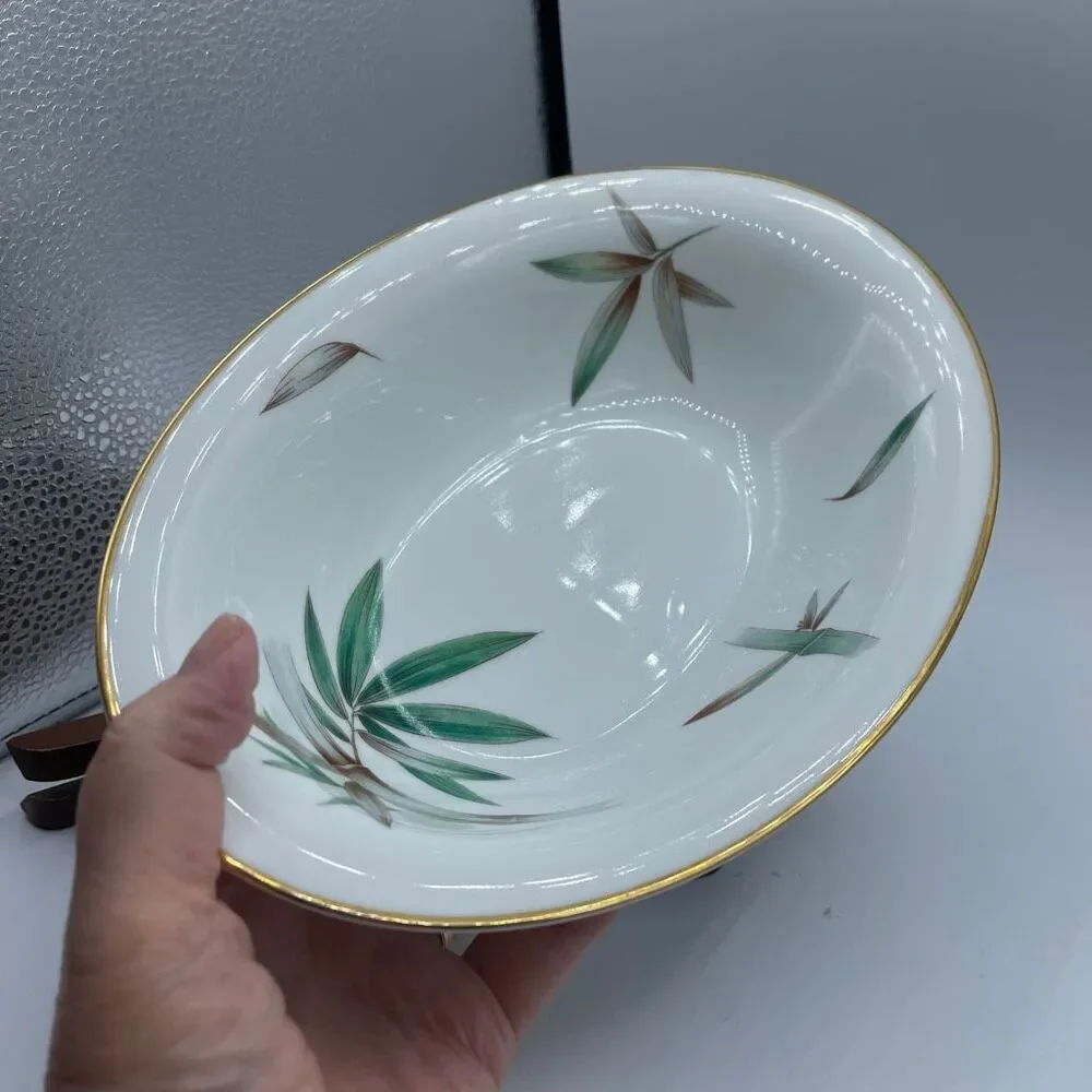 Noritake Canton # 5027 oval serving bowl bamboo.
